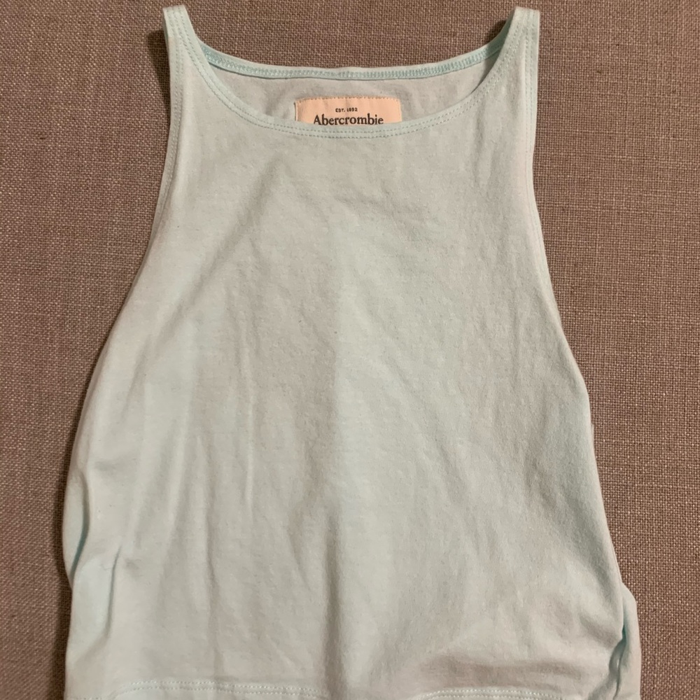 Abercrombie and Fitch blue high neck tank top